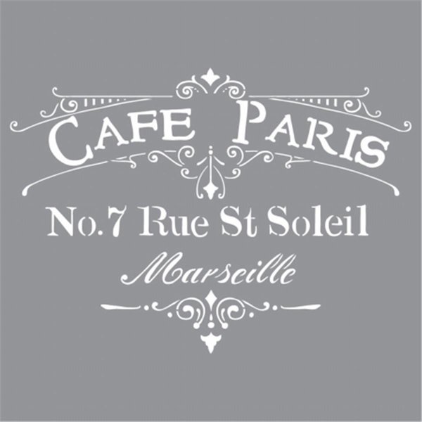 Deco Art Americana Decor Stencil-Cafe Paris DE379663